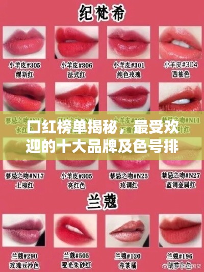 口红榜单揭秘，最受欢迎的十大品牌及色号排名，316口红上榜！